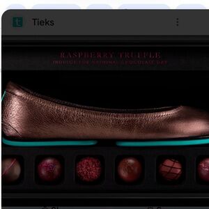 TIEKS Raspberry Truffle Brown Ballet Flats. EUC. Size 7.